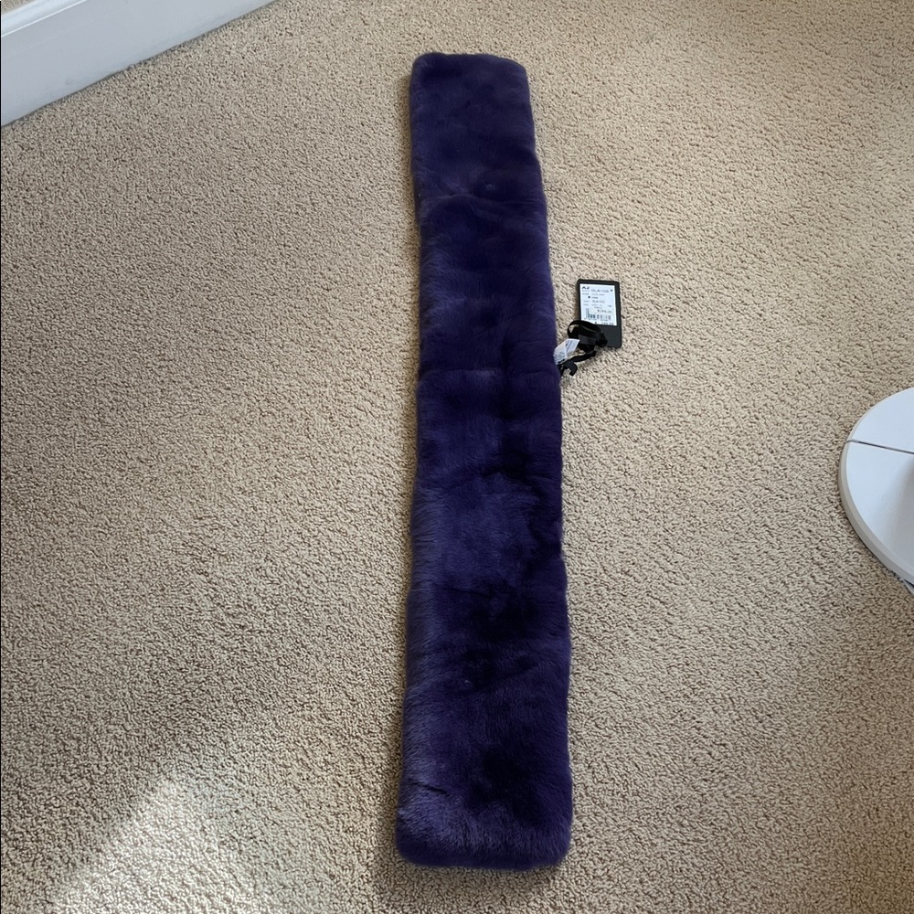 Violet fur wrap